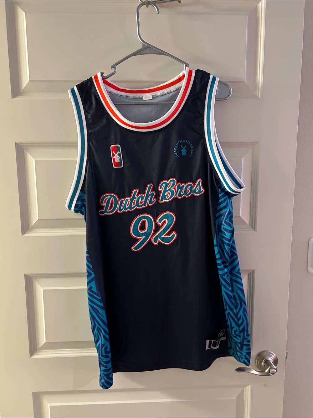 Dutch Bros Black, Teal & Orange Basketball Jersey